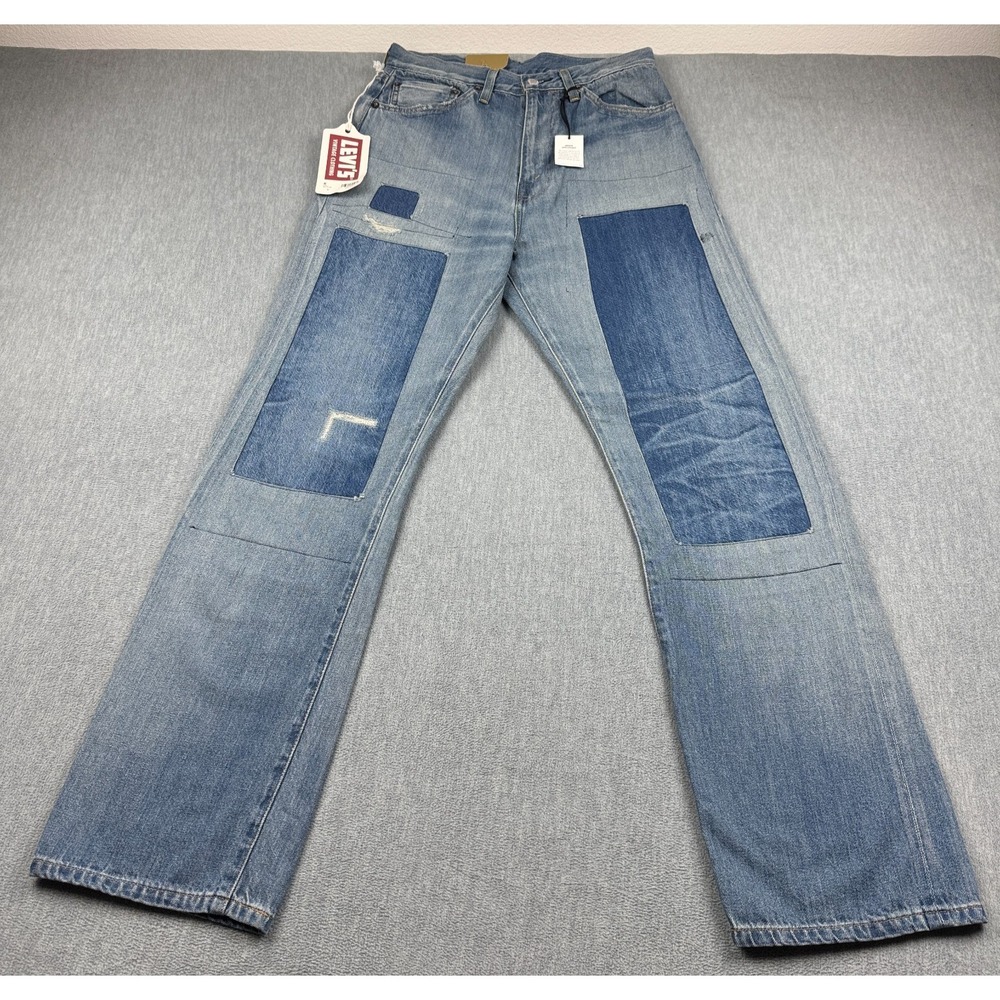Levis Selvedge Jeans Womens 31 Blue 1950'S 701 Patchwork Denim Made In Japan NWT